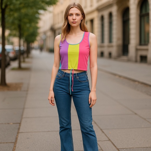 Women’s Multi Color Stripe Tank Top
New - Picture 2 of 7